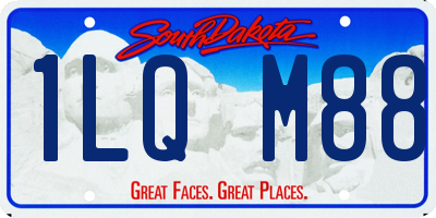SD license plate 1LQM88