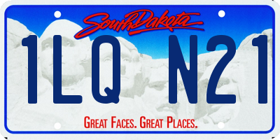 SD license plate 1LQN21