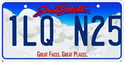 SD license plate 1LQN25