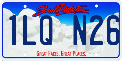 SD license plate 1LQN26