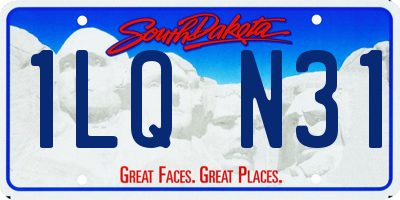 SD license plate 1LQN31