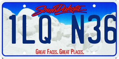 SD license plate 1LQN36