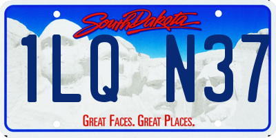 SD license plate 1LQN37