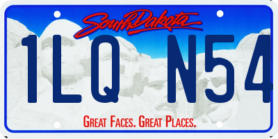 SD license plate 1LQN54