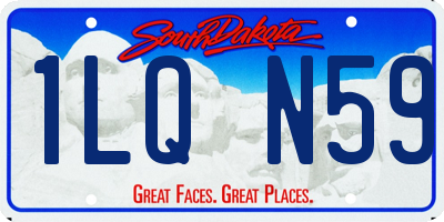 SD license plate 1LQN59