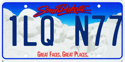 SD license plate 1LQN77