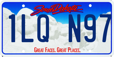 SD license plate 1LQN97