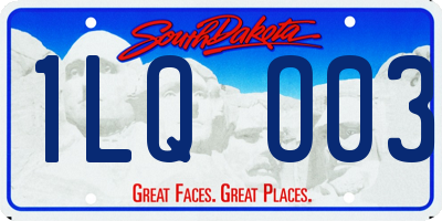 SD license plate 1LQO03