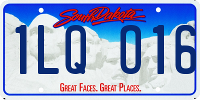 SD license plate 1LQO16