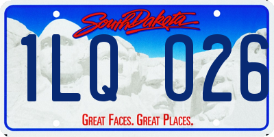 SD license plate 1LQO26