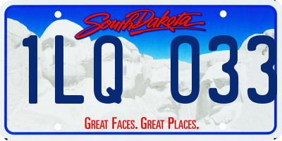 SD license plate 1LQO33