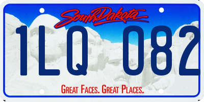 SD license plate 1LQO82