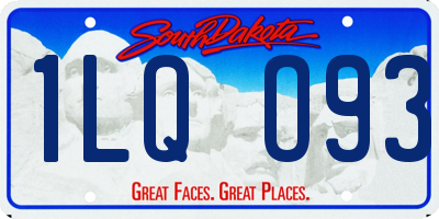 SD license plate 1LQO93