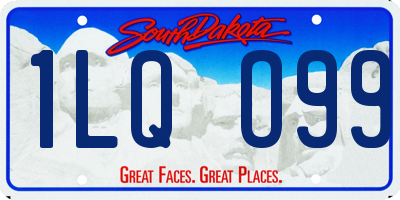 SD license plate 1LQO99