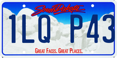 SD license plate 1LQP43