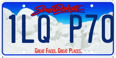 SD license plate 1LQP70