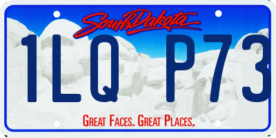 SD license plate 1LQP73
