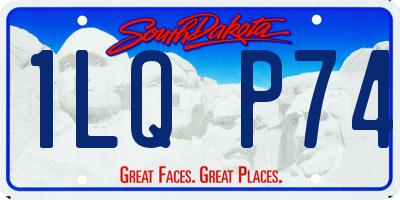 SD license plate 1LQP74