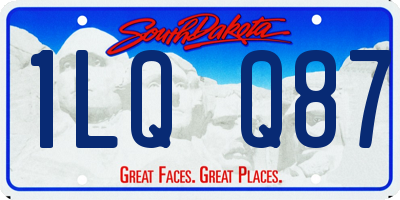 SD license plate 1LQQ87