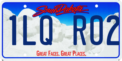 SD license plate 1LQR02