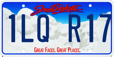 SD license plate 1LQR17