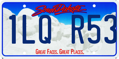 SD license plate 1LQR53