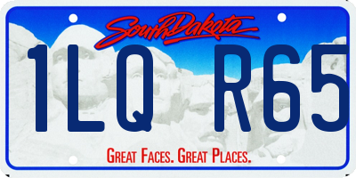 SD license plate 1LQR65