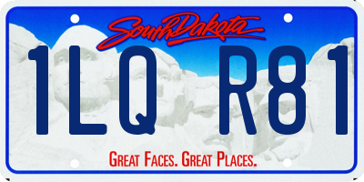 SD license plate 1LQR81