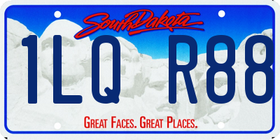 SD license plate 1LQR88