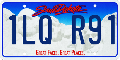 SD license plate 1LQR91
