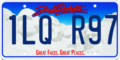 SD license plate 1LQR97