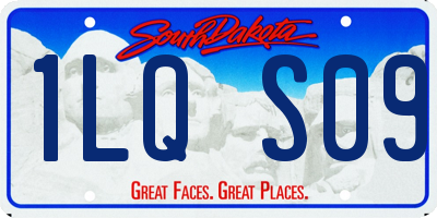 SD license plate 1LQS09