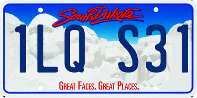 SD license plate 1LQS31