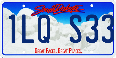 SD license plate 1LQS33