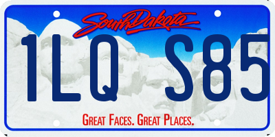 SD license plate 1LQS85