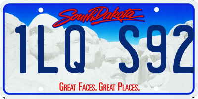SD license plate 1LQS92