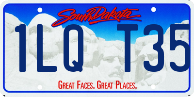 SD license plate 1LQT35