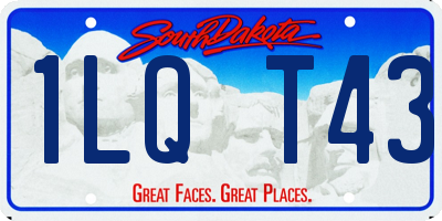 SD license plate 1LQT43