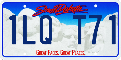 SD license plate 1LQT71