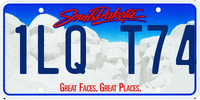 SD license plate 1LQT74