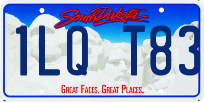 SD license plate 1LQT83