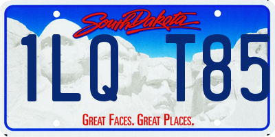 SD license plate 1LQT85