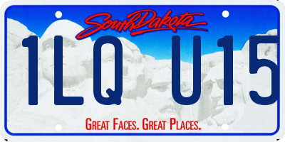 SD license plate 1LQU15