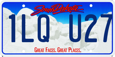 SD license plate 1LQU27