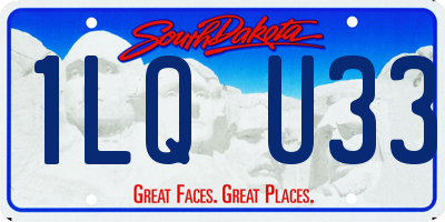 SD license plate 1LQU33