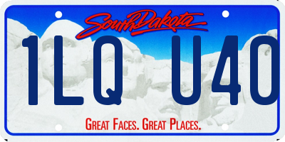 SD license plate 1LQU40