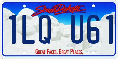 SD license plate 1LQU61