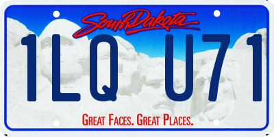 SD license plate 1LQU71