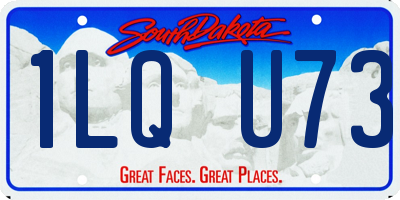 SD license plate 1LQU73