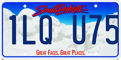 SD license plate 1LQU75
